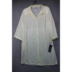 Vanity Fair Vintage Women's Button Up Night Gown-Size Medium-New w/Tags